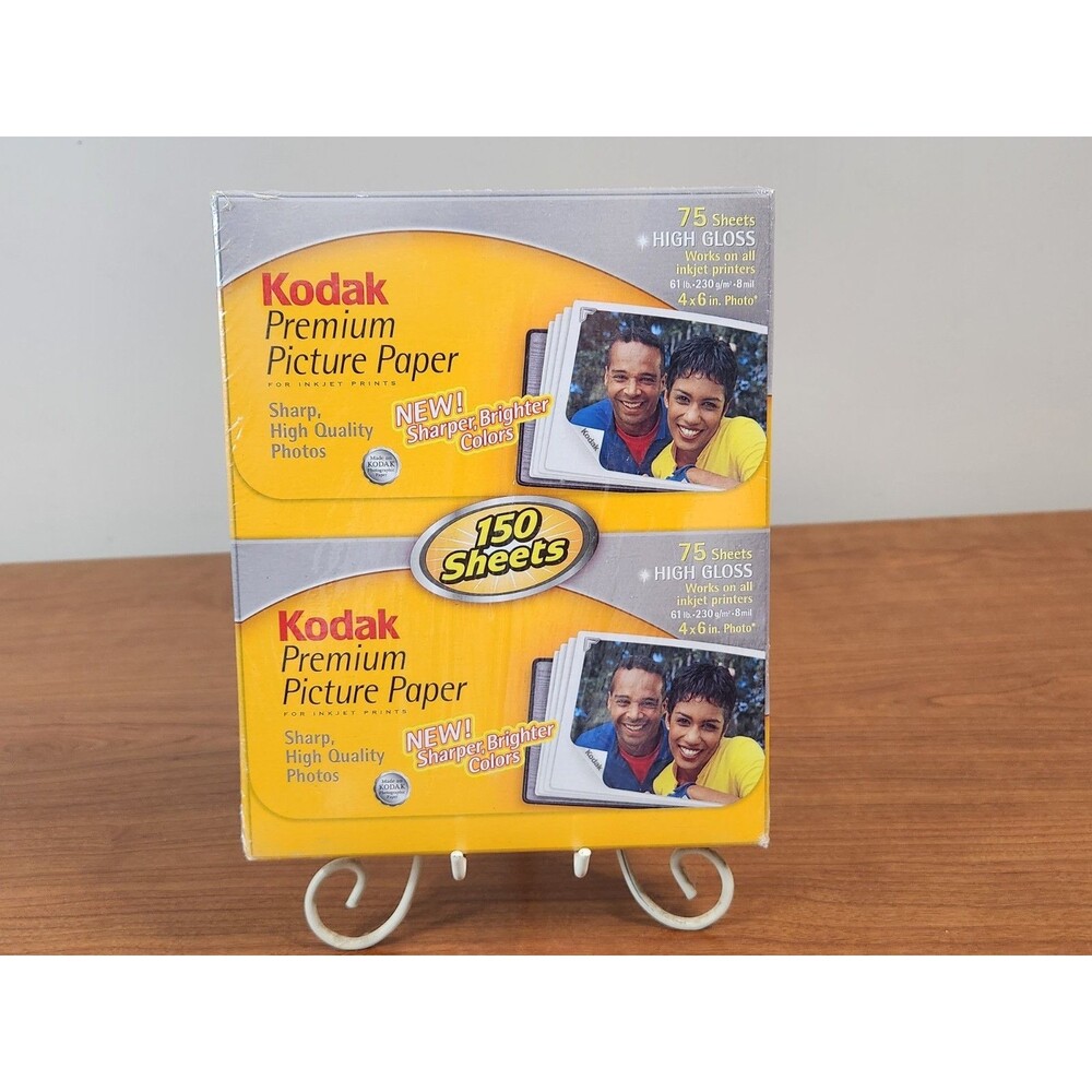 Kodak Premium High Gloss PIcture Paper 150 Sheets 4 X 6 Brand New Sealed